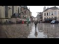 Walking in Rainy Zwolle ☔ | The Netherlands - 4K60