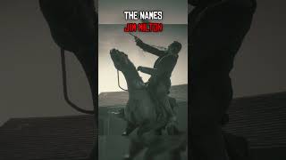 The Names Jim Milton #rdr2 #johnmarston