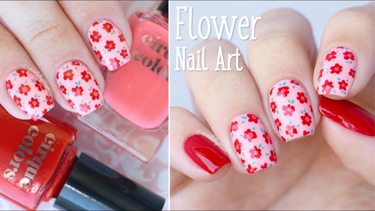 Manicure Tuesday - Field of Daisies Floral Nail Art | See the World in PINK