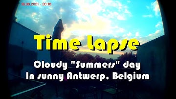 Raspberry Pi Time Lapse Pictures - Midday to Sunset - Antwerp, Belgium! Sky is alive with clouds :)