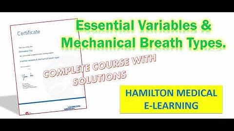 Essential Variables & Mechanical Breath Types Quiz Solution