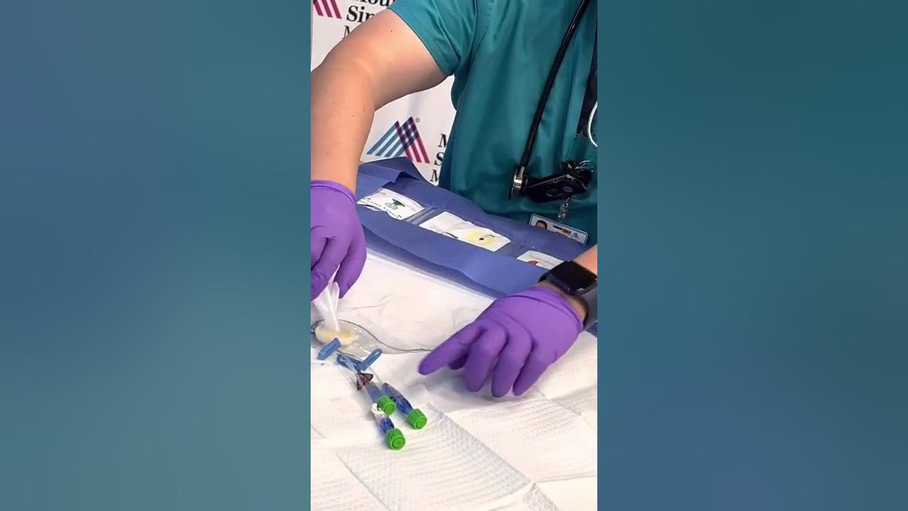 Sterile central line dressing change YouTube