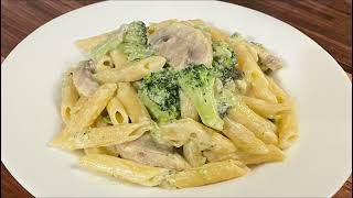 باسطا بالفطر و بروكلي ? عشاء الزربة// Pasta with mushroom?& broccoli