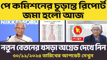 পে কমিশনের রিপোর্ট জমা  | বেতন কাঠামো ভেঙে নতুন বেতন | জানুয়ারিতেই কার্যকর |