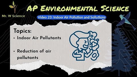Video 23: Indoor Air Pollution and Pollution Reduction (APES Unit 7 - Atmospheric Pollution)