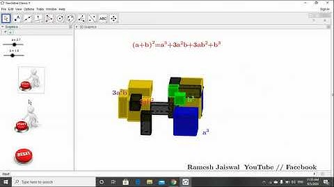(a+b)^3= (a^3+3a^2b+3ab^2+b^3) use GeoGebra