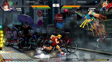 Capcom vs Snk Evo - King/Yuri/Xiangfei vs Cammy/Karin/Chun Li
