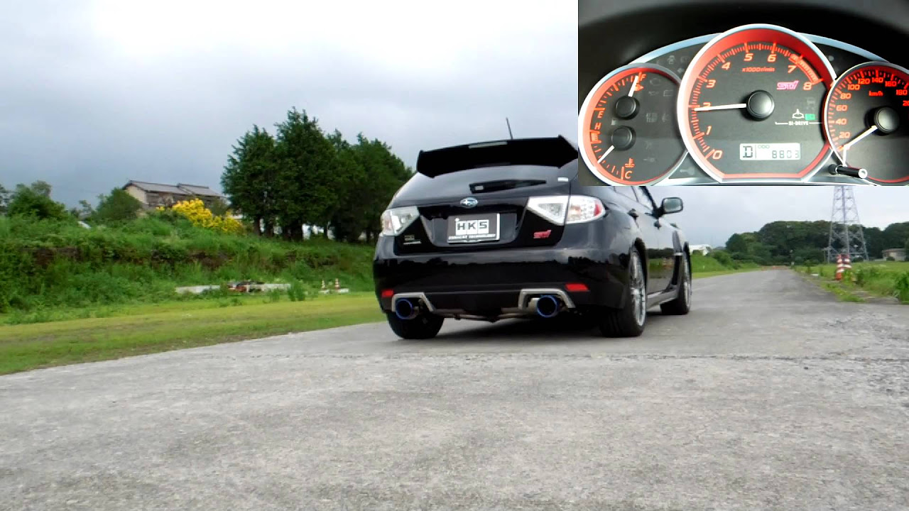 SUBARU IMPREZA WRX STI HKS SUPER TURBO MUFFLER   YouTube