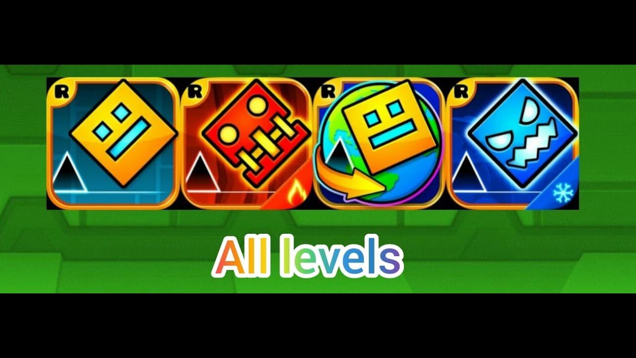 Geometry dash 2.11 All levels 3 coins 100% meltdown world subzero - YouTube