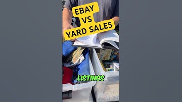 Yard Sale vs eBay Prices