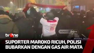 Merayakan Kemenangan Berlebihan, Suporter Maroko Bikin Onar | Kabar Dunia tvOne