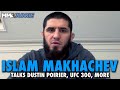 Islam makhachev wants dustin poirier title fight in june confirms declining leon edwards at ufc 300