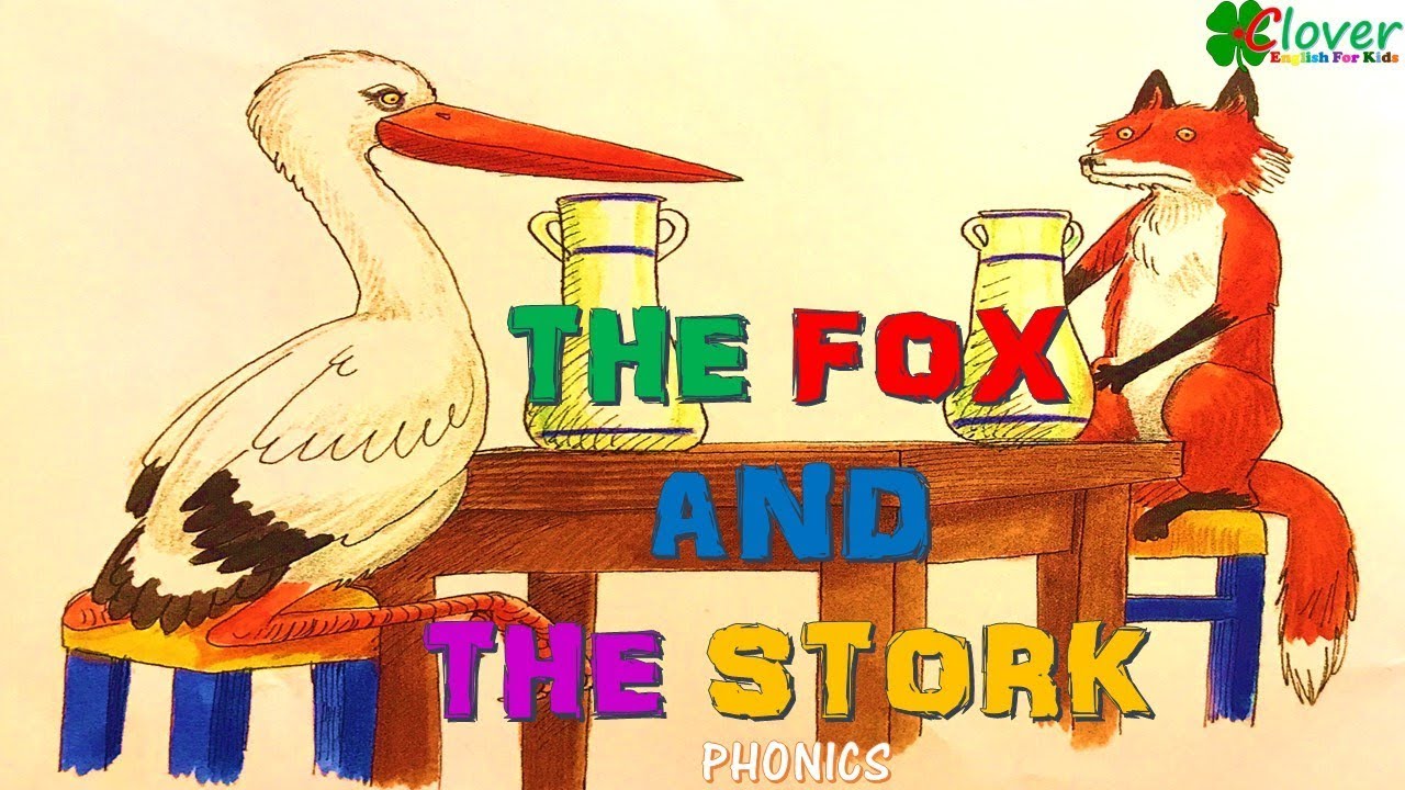 THE FOX AND THE STORK Books Read Aloud by Cute Voice Kid YouTube