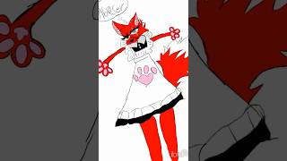 I think she loves it SUBSCRIBE #furry #redfox #wolf #ruby #hybrid #foxhound #art #anthropomorphic