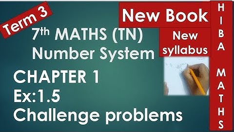 7th maths term 3 chapter 1 exercise 1.5 challenge problems tn samacheer new syllabus