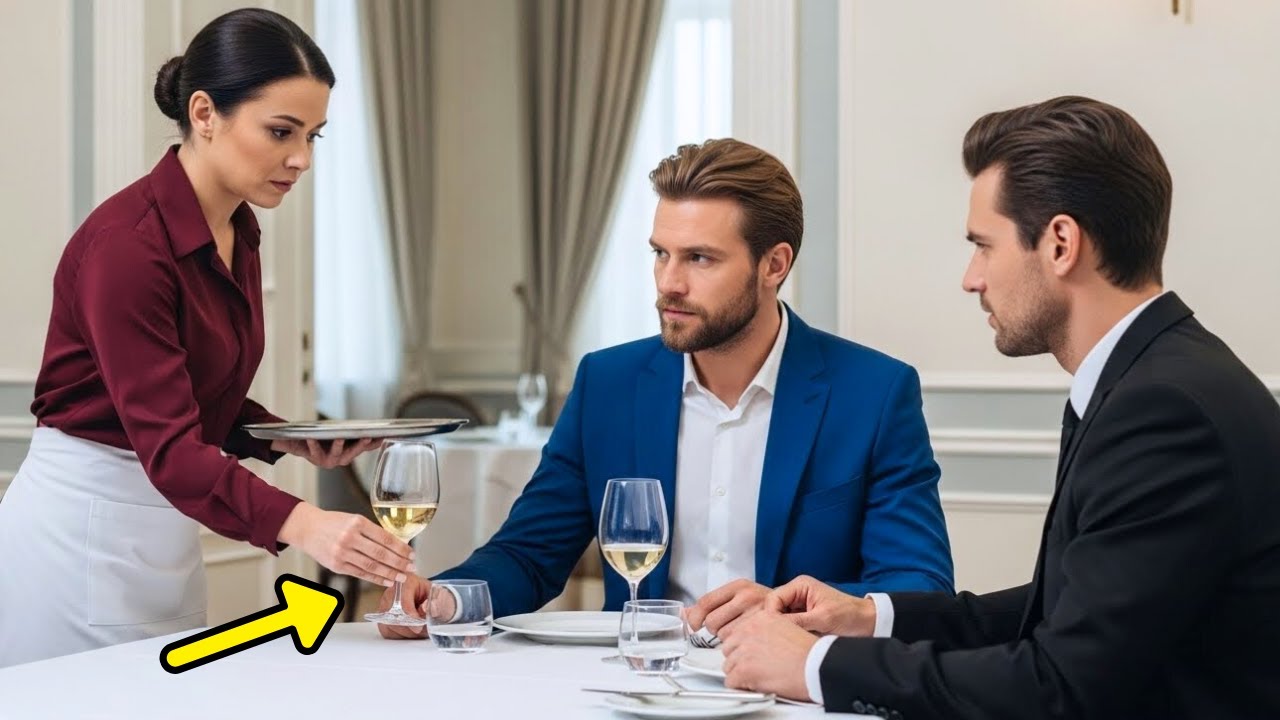 EN SILENCIO, LA MESERA CAMBIA EL VASO... Y EL MILLONARIO SE DA CUENTA DE QUE ELLA LE SALVÓ LA VIDA..