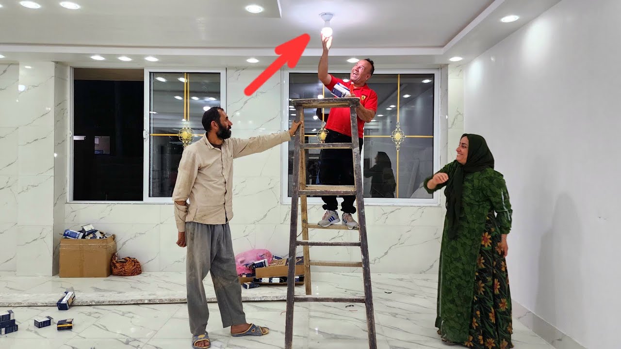 "Electrical installation of Majid Building: Lighting in collaboration with Rosy"