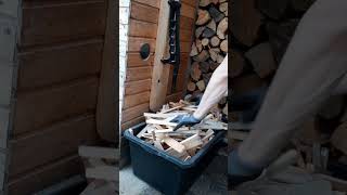 Anzündholz Herstellen