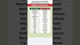 Stop saying basic English! Advanced English words for daily use English।Spoken English vocabulary