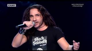 The Voice of Greece 4 - Blind Audition - ENTER SANDMAN - Paulos Kitsis