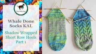 Shadow Wrapped Short Row Sock Heel Part 1