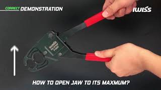 IWISS Combo Angle Head PEX Pipe Crimping Tool Kits for 1/2" & 3/4" Pex Crimp Rings