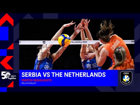 Serbia vs. The Netherlands I Match Highlights Semi Finals I CEV EuroVolley 2023 Women