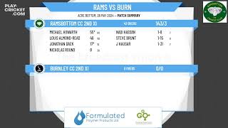 Ramsbottom CC 2nd XI v Burnley CC 2nd XI