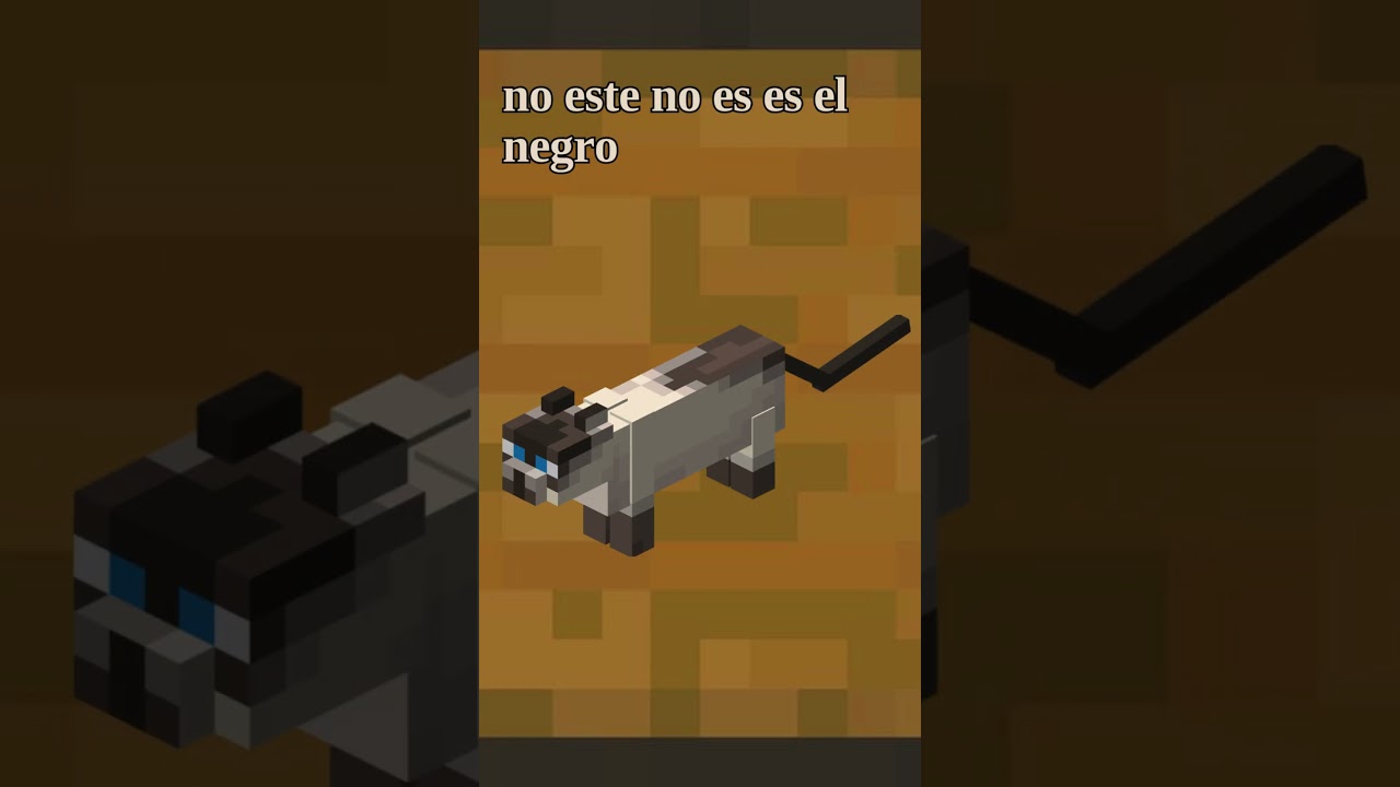 ¡si PAUSAS en el michi negro GANAS! #minecraft