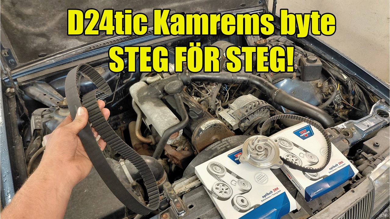 VISAR HUR MAN BYTER KAMREM PÅ EN VOLVO D24!