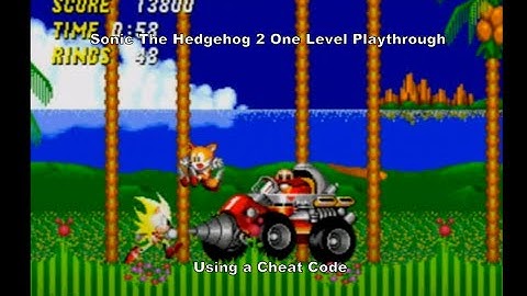 Sonic the Hedgehog 2 One Level Playthrough using a MegaDrive Cheat Code :D #Megadrive #Sega #MD #Sub