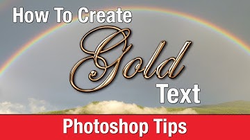 How To Create Gold Text In Photoshop - Photoshop Text Effects Training