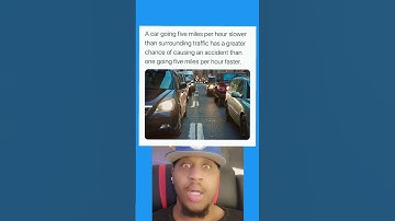 A car going 5 mph slower than surrounding traffic as a greater chance it