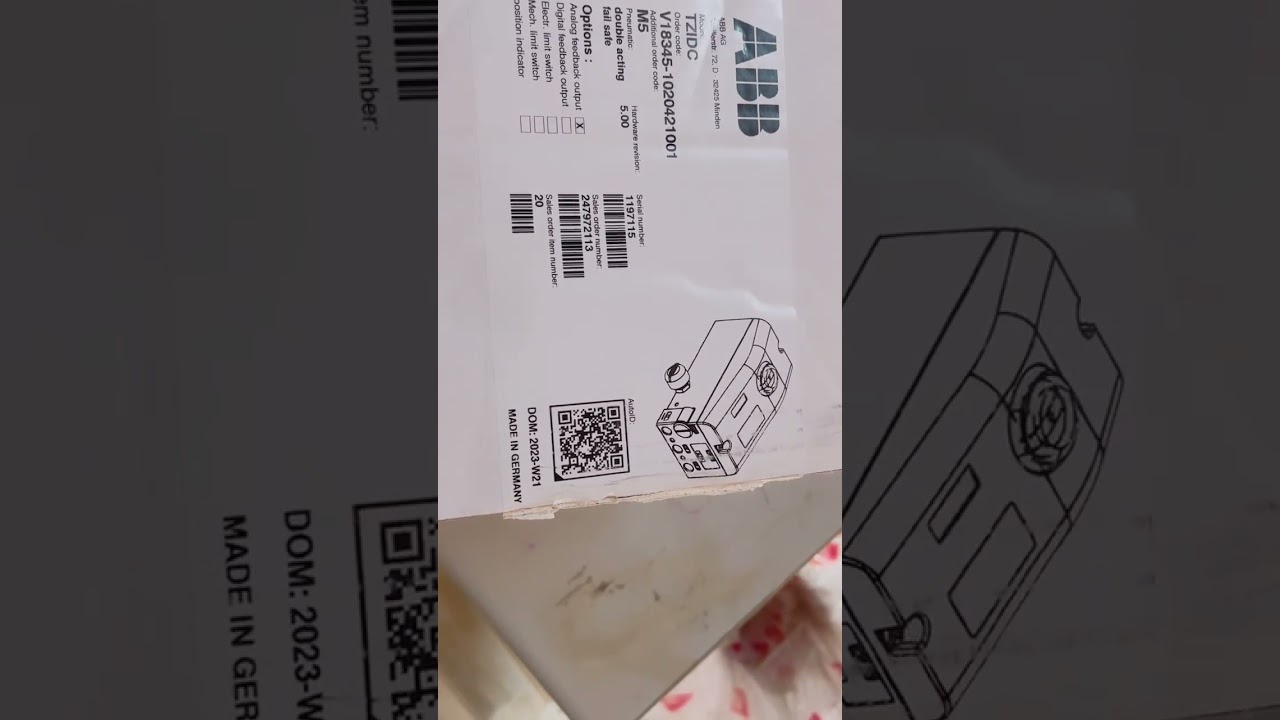 ABB TZIDC digital positioner stock available. 