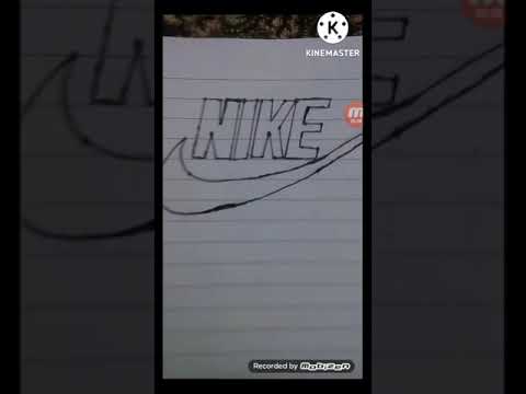 DRAW A NIKE LOGO #shorts  #logo #nike