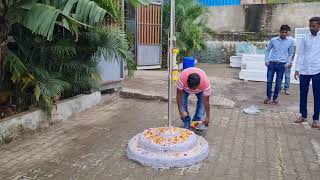 Mere Husband Ke Office Ka Flag Hosting Ceremony  || Independence Special || Ghare Family Vlog ||