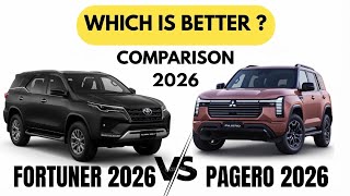 Toyota Fortuner Sigma 4 2026 VS Mitsubishi Pajero 2.4 Sports 2026 | Comparison 2026