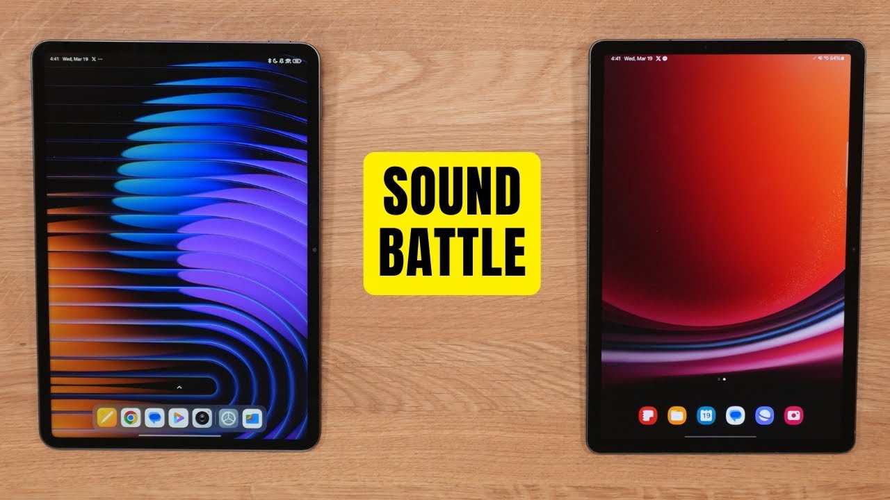 Xiaomi Pad 7 против Samsung Galaxy Tab S9 | Звуковой тест