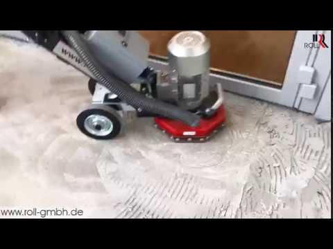 Fliesenkleber vom Boden entfernen mit der Sanierungsfräse RO300 YouTube