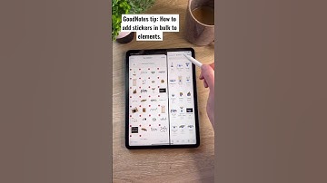 How to add stickers in bulk to elements in GoodNotes. #goodnotes #goodnotestips #augustplanwithme ￼