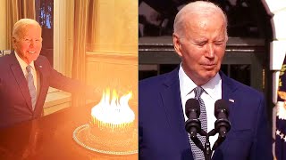 Joe Biden 81 birthday candle meme, doesn't remember Taylor Swift!