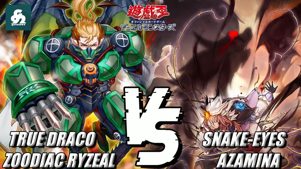 TRUE DRACO ZOODIAC RYZEAL VS SNAKE EYE AZAMINA | YuGiOh! Tournament Replay | YuGiOh! Duel