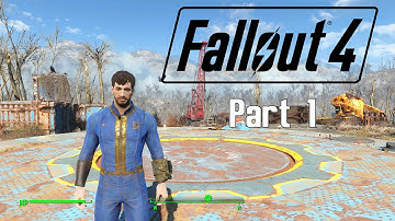 Fallout 4 Gameplay Part 1 - Character Creation and the Vault 111