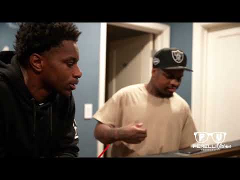 Damedot x Rocaine cooking up in the studio| Shot by @perellivision