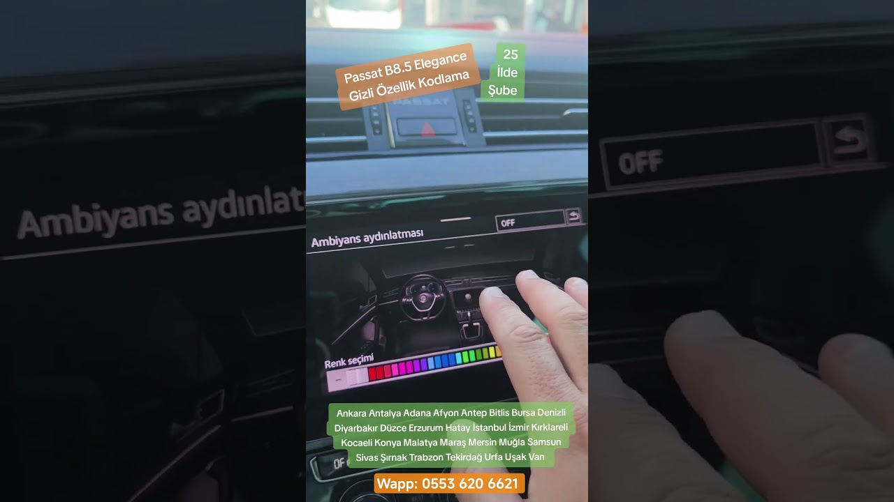 Passat Elegance Gizli Özellik Kodlama 25 İlde Şube #passat #passatb8 #volkswagen