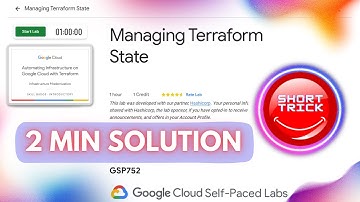 Managing Terraform State || #GSP752 || #short trick #goodies