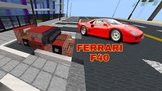TUTORIAL MINECRAFT - Como fazer uma Ferrari ( F40 ) no Minecraft