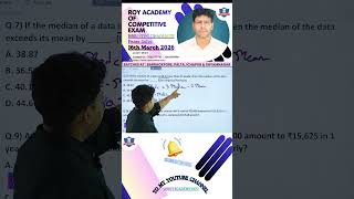 RRB NTPC 16th March 2026 Maths Sums Solved Roy Academy #trending #competitive #governmentexam #maths