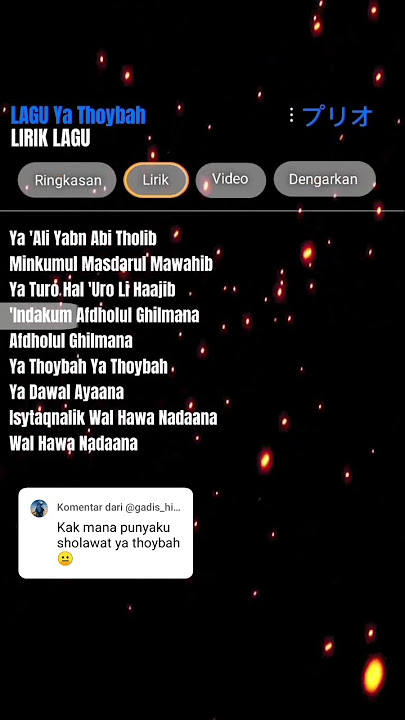 Lirik Lagu Ya Thoybah #yathaybah #yaali #yathoybah #yathoibah #lirikgoogle #fypシ #liriklagu #lirik
