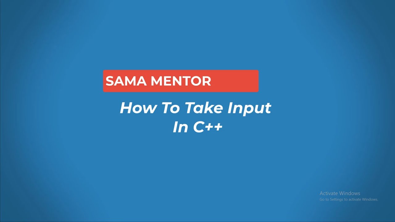 How to take Input in C++ in Visual Studio - YouTube